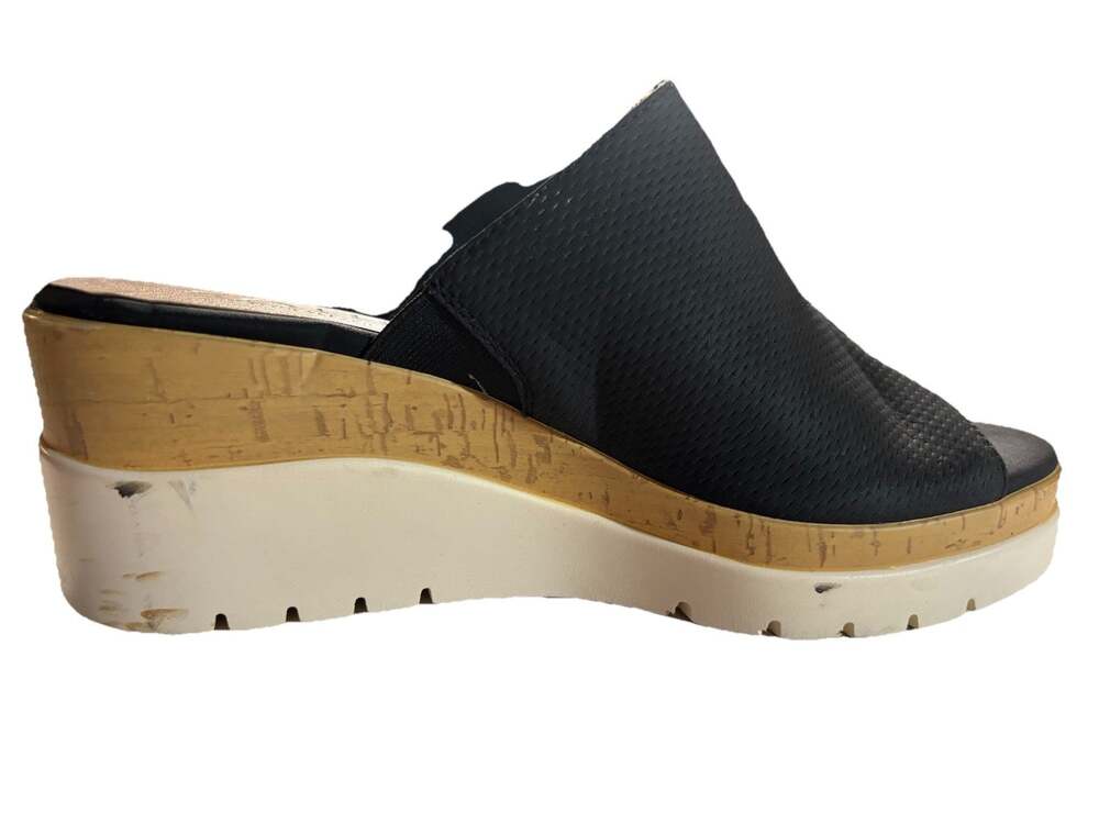Soul Naturalizer Goodtimes-Mule Wedge Sandals 7.5m Black